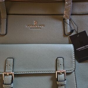 NWT London Fog Sophia Pebble Tote Olive Green 100th Anniversary